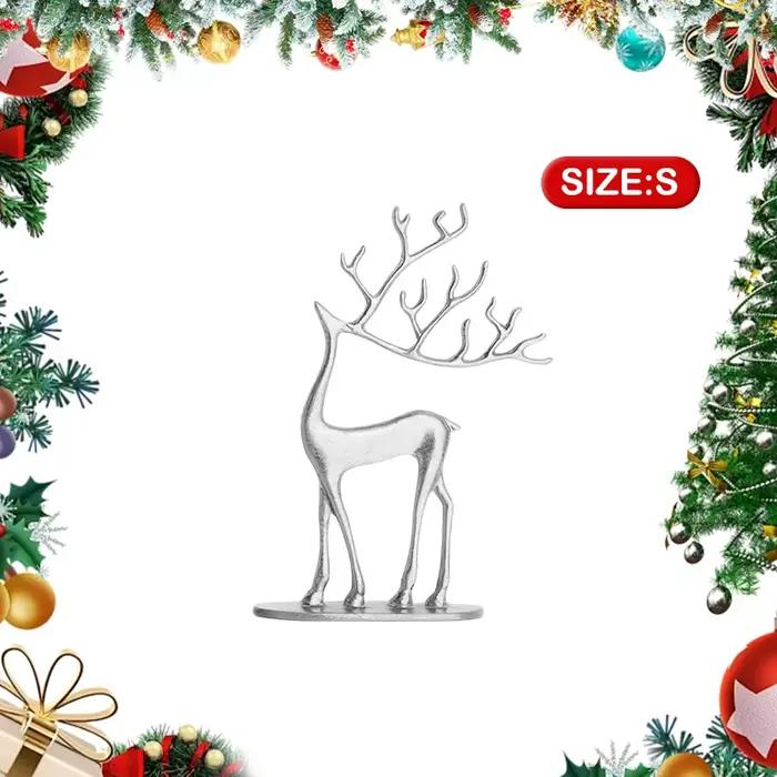 Décor de Noël de renne, Figurines de renne en résine, Sculpture de Noël minimaliste moderne, décor d