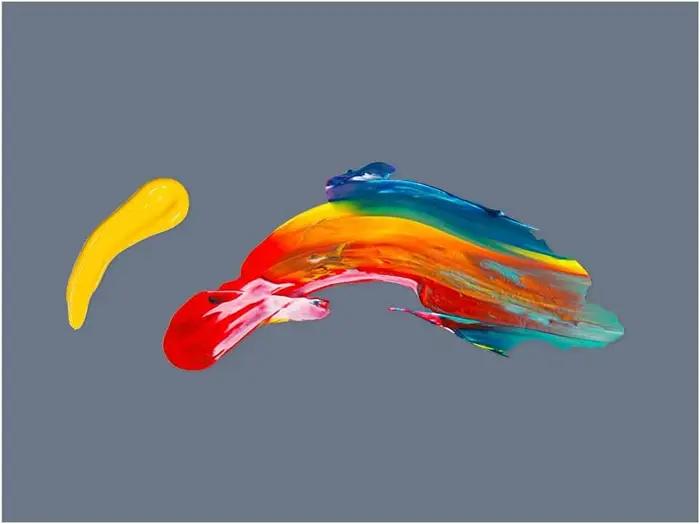 Palette de peinture en verre grise, palette d'artiste pour peinture à l'huile, résistante aux rayure
