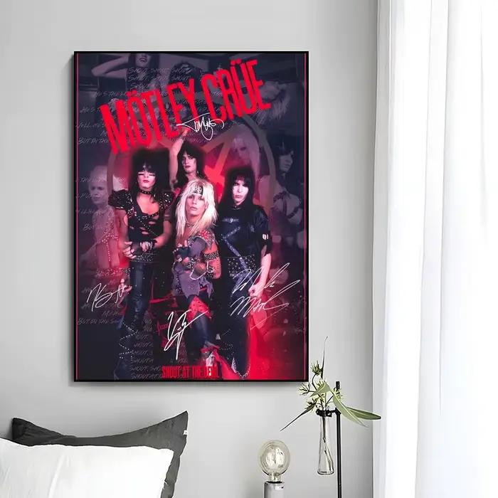 Motley Crues Rock Band Wild Poster, affiche d'art mural imprimée, peinture murale décorative, décora