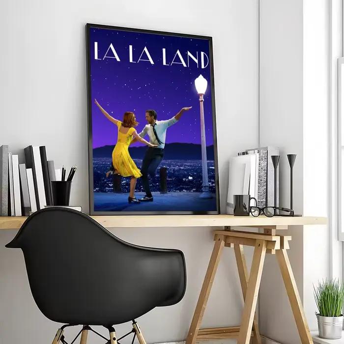 Affiche sur toile de calligraphie de film classique La La Land: sans plis, imperméable, Durable, déc
