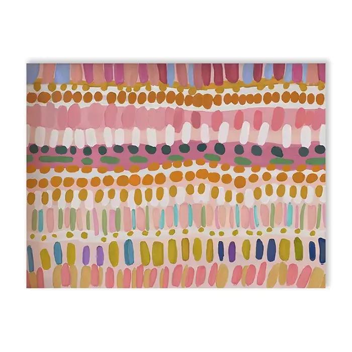Affiche d'art esthétique Pastel coloré, tendance, bloc de couleurs abstrait, décoration de maison, i