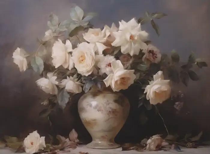 Bouquet de fleurs Vintage, peinture à l'huile, affiches de nature morte, imprimés sur toile, tableau