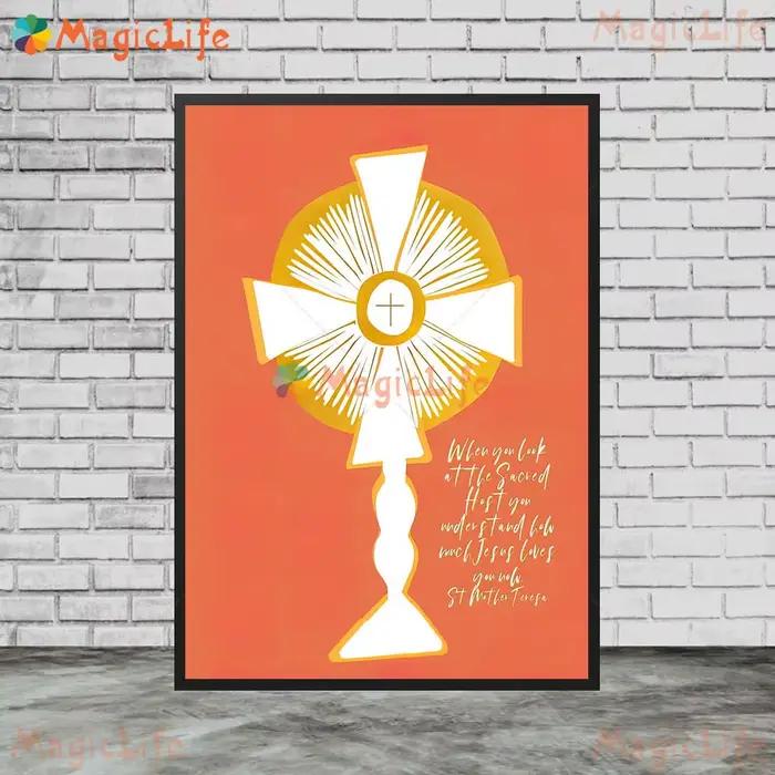 Affiche murale de notre-dame de Fatima catholique, béni marie, images murales pour salon, affiche no