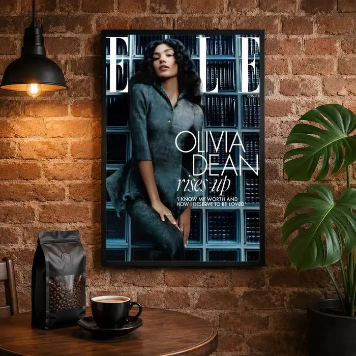 Affiche modèle OOlivia Dean, impression artistique pour décoration murale, impression artistique abs
