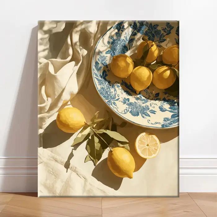 Peinture par numéros de fruits pour adultes, kits DIY, peint à la main sur toile, peinture à l'huile