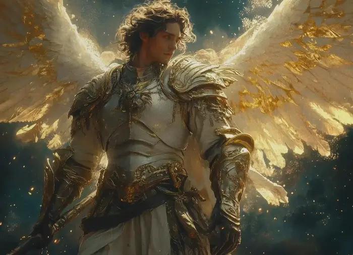 Affiche Vintage archange Saint Michael, impression de toile chrétienne catholique, peinture à l'huil