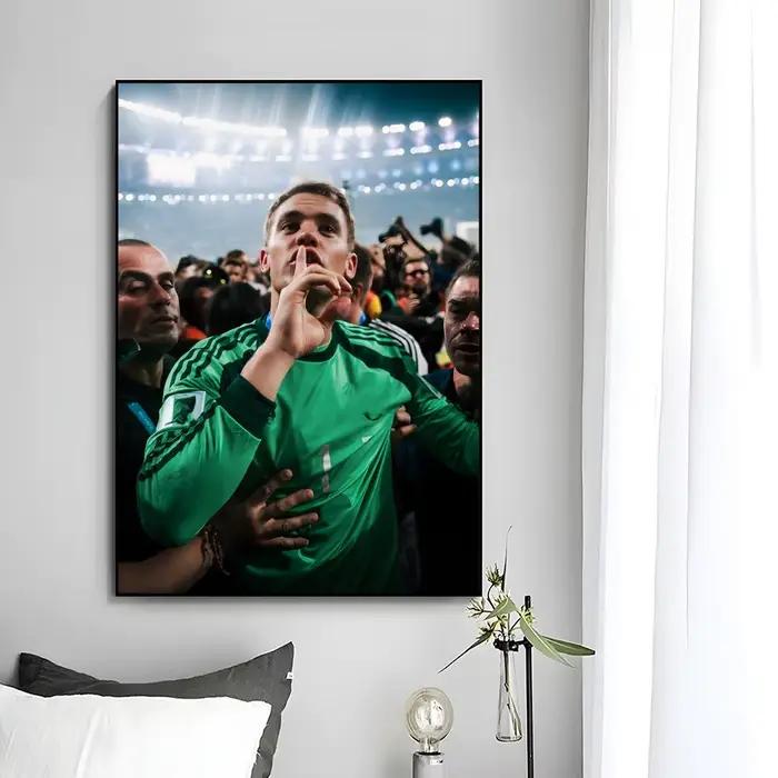 Affiche de l'étoile du football Manuel Neuer, impression d'art mural, peinture murale décorative, dé
