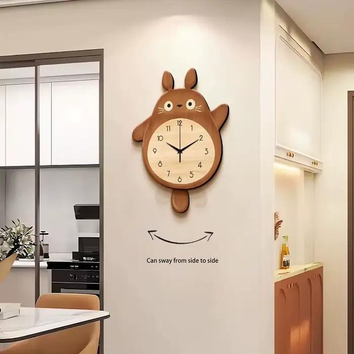 Horloge murale en acrylique avec joli chat, personnalisée, créative, moderne, décorative, pour la ma