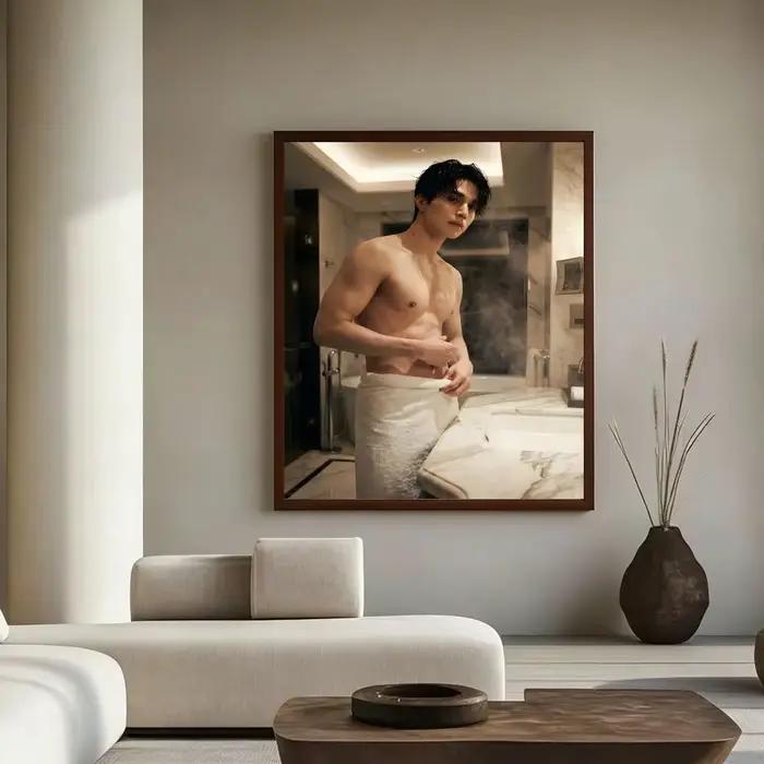 Affiche murale avec image d'acteur L-Lee D-Dong W-Wook, impression artistique adaptée au salon, cham