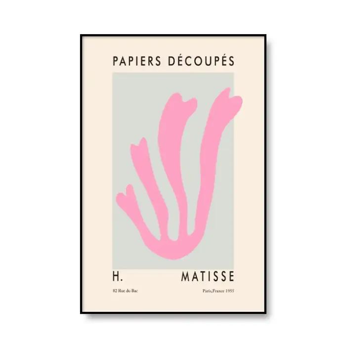 Henry Matisse – affiche d'exposition avec feuille colorée, toile d'art murale abstraite pour décorat