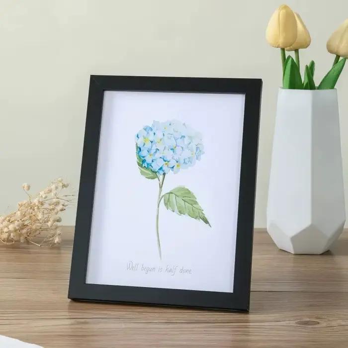 Cadre photo en bois pour accrocher au mur 10x15 15x20 20x25cm, support photo en bois pour photos, dé