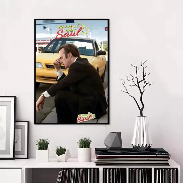 Affiche sur toile de peinture et de calligraphie TV B-Better Call S-Saul, imperméable et durable, dé