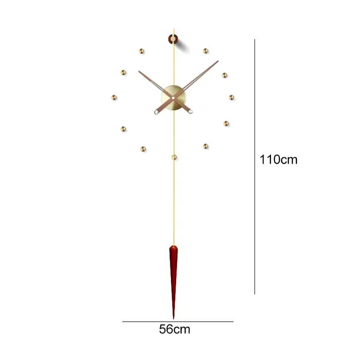 Espagne grande horloge murale Design moderne métal luxe montres murales horloges bricolage décor à l