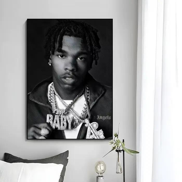 Couverture d'album de musique Pop Rap, affiche L-Lil Baby, affiche d'art mural imprimée, peinture mu
