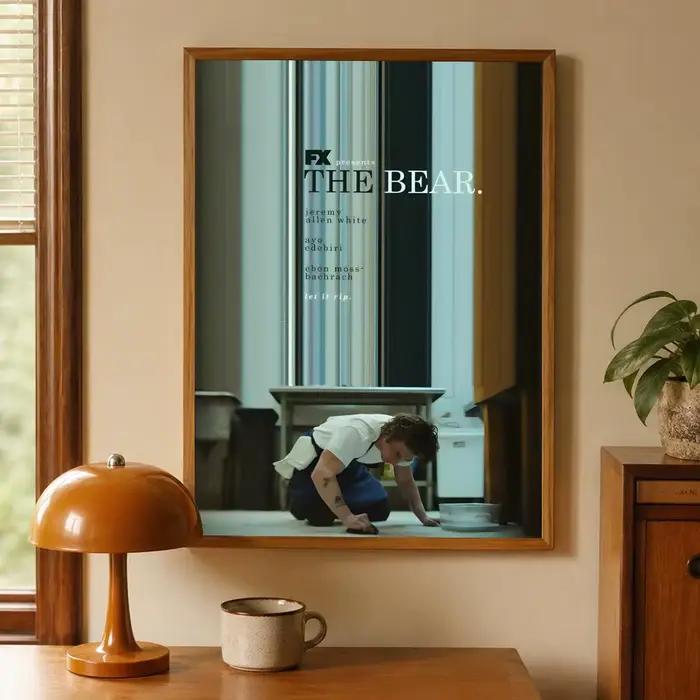 Affiche murale moderne série T-The Bear, affiche vintage pour décoration de chambre, pour salon et c