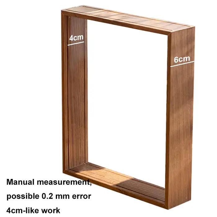 Cadres de boîte à ombre transparents de 4cm de profondeur, présentoir de Bouquet, étui à fleurs prof