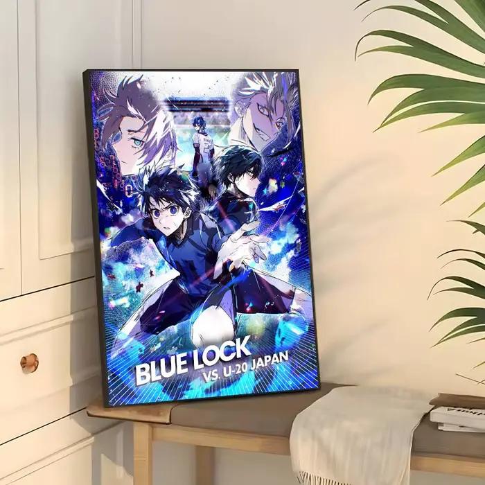 Affiche murale pop L-Lock Anime b-blue, art imprimé adapté au salon, chambre à coucher, bar, salon, 