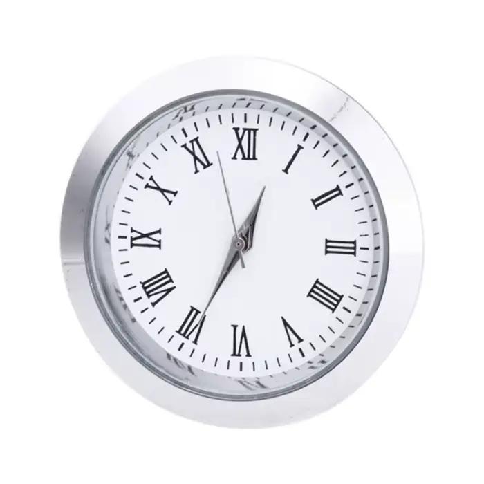 Horloge ronde à mouvement à Quartz 270F, insertion de tête, horloge classique artisanale