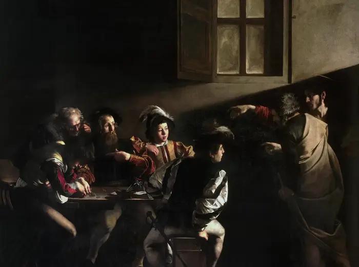 Affiche de croix de Rembrandt St Matthew, salle d'exposition Vintage haut de gamme, surréalisme, pei