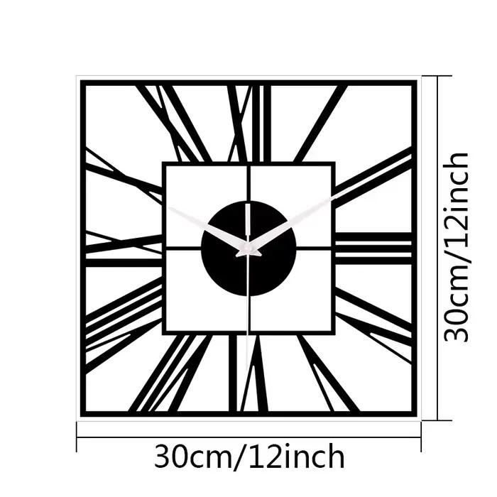 Horloge murale ronde en chiffre romain, créative et unique, 12 pouces, silencieuse, pour salon, cham