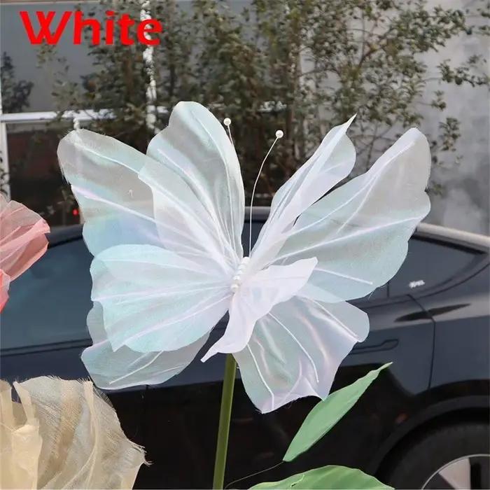 Papillon artificiel de décoration murale 3D, pour mariage, réception-cadeau pour bébé et fête d'anni
