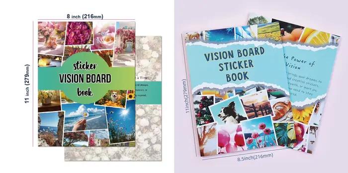 Autocollants inspirants pour scrapbooking, objectif de rêve, livre d'autocollants pour tableau de vi