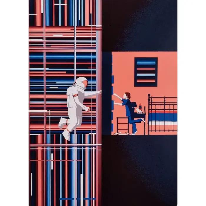 Affiche d'hommage du film interstellaire I Was Your Ghost, peinture sur toile de Film spatial Vintag