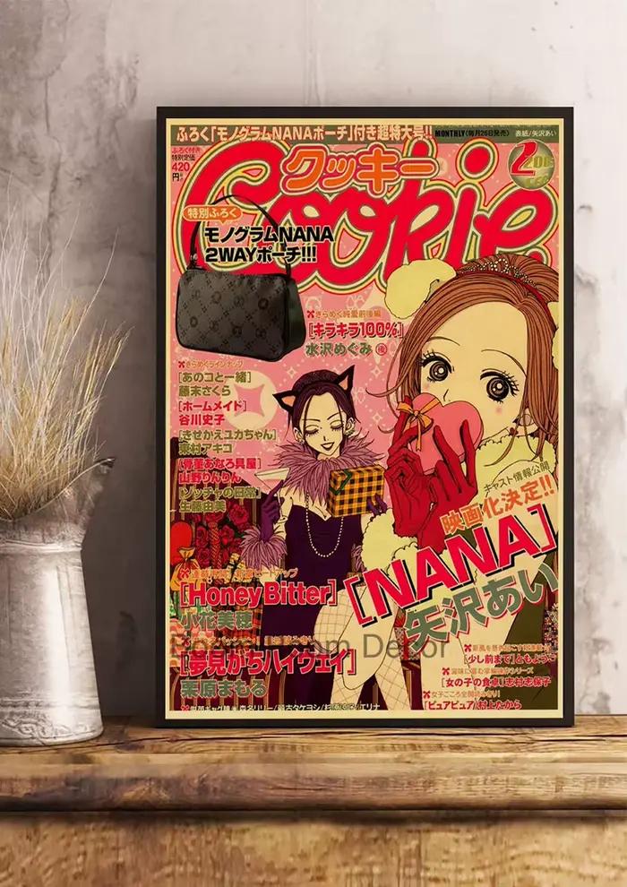 Affiches d'anime chaudes NANA rétro papier Kraft autocollant Poste 2021 arrivées Bar café décor nost