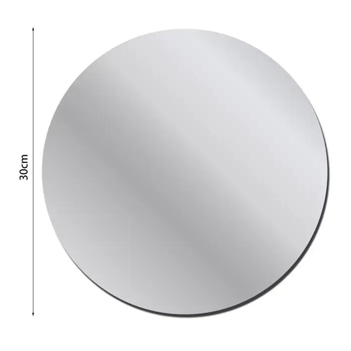 Autocollant miroir rond auto-adhésif décoratif salle de bains 3D acrylique miroir Mural stickers mod