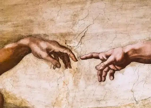 Peinture sur toile sans cadre, Vintage, la création d'Adam par Michelangelo, peinture sur toile d'an