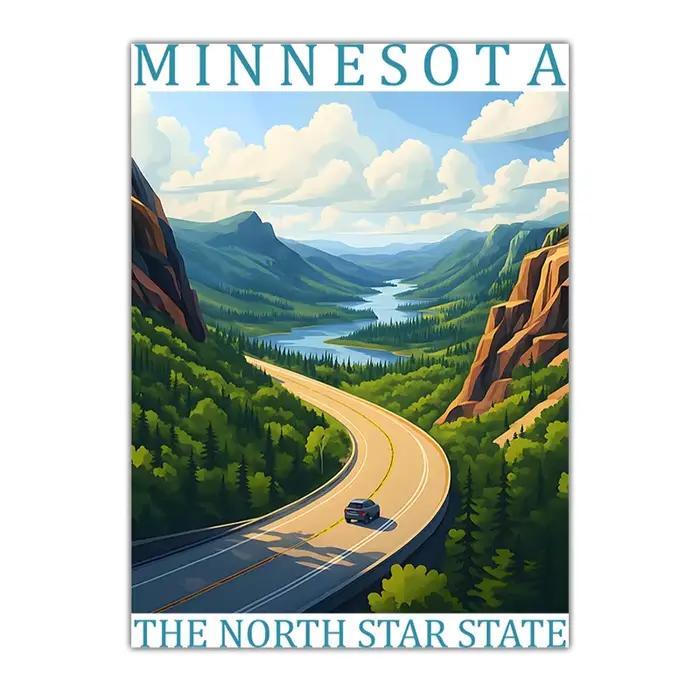 Affiches murales de paysages artistiques des États-Unis, style moderne, pour la décoration murale de