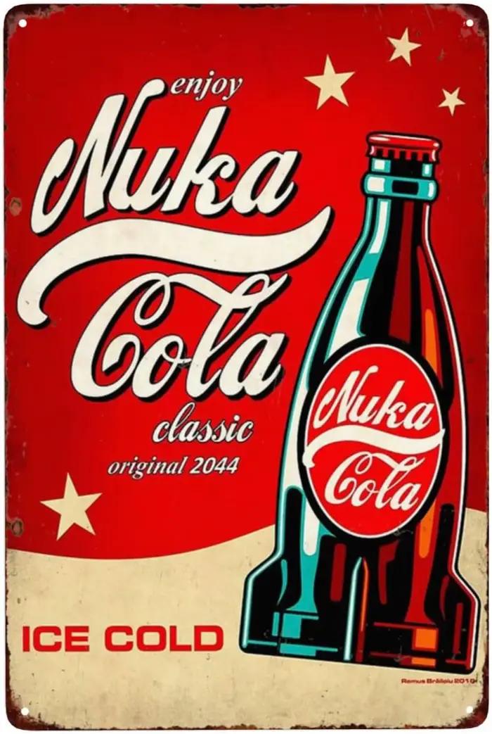 Nuka Cola – panneau métallique Enjoy Cola, classique, Original, rétro, Vintage, en étain, affiche en