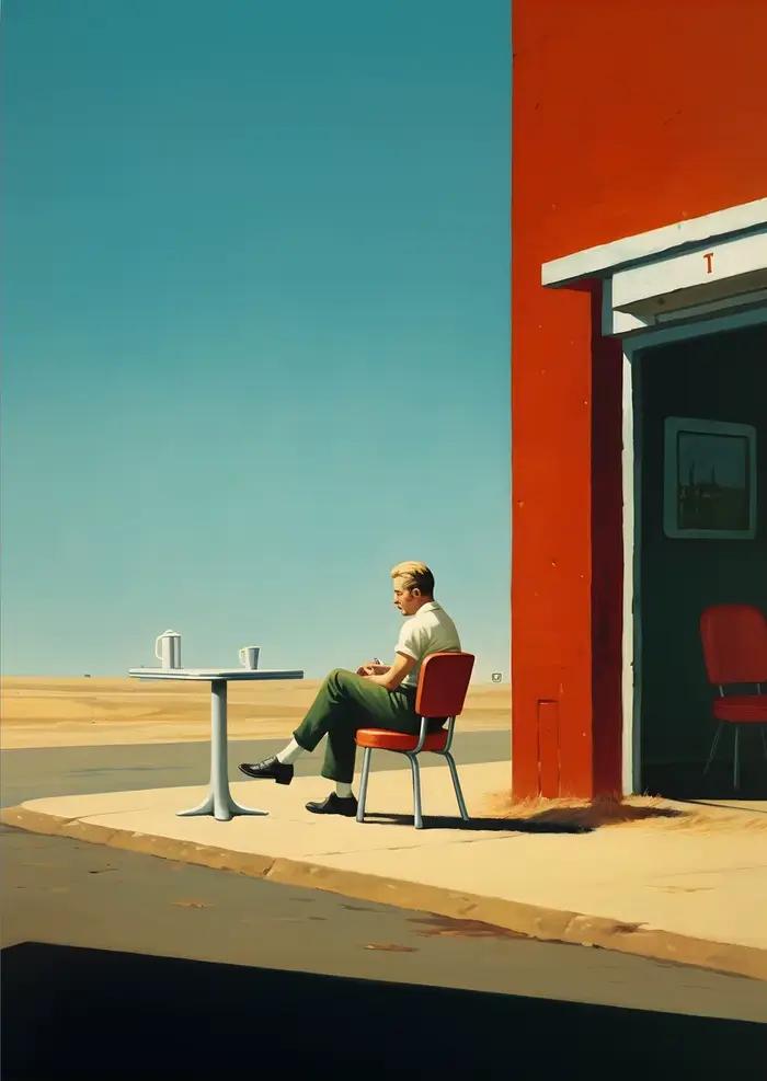 Affiche de ville Edward Hopper, peintures sur toile de paysages urbains, Art Mural pour salon, décor