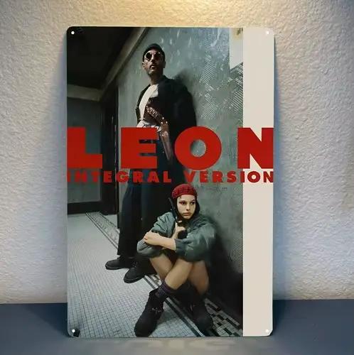 Affiche métallique du film Leon - Plaque en métal à collectionner -
