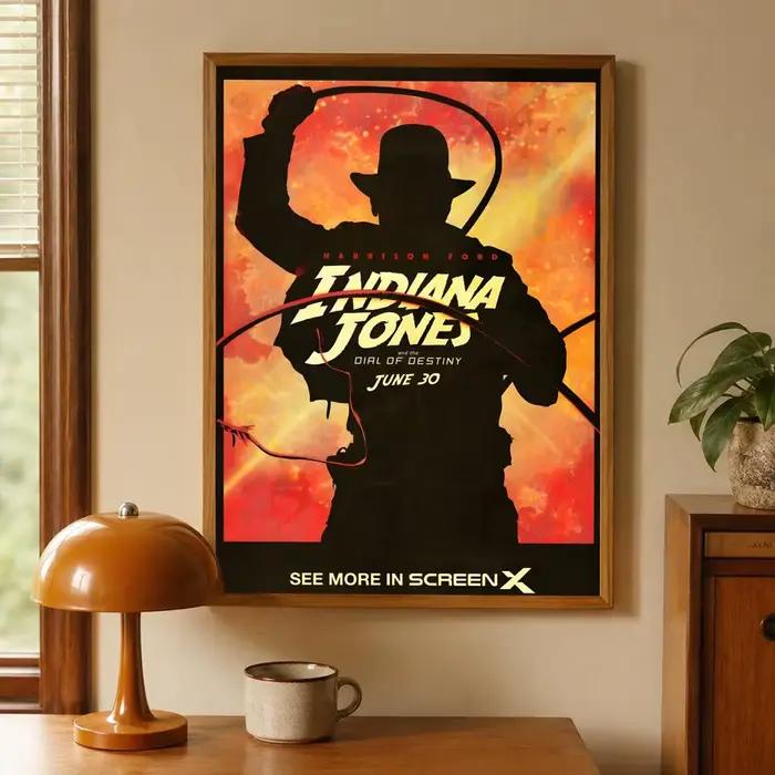 Poster de jeu I-Indiana Jones et le grand cercle, affiche d'art mural moderne, affiche vintage, déco