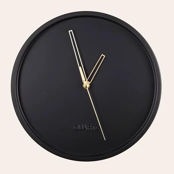 Horloge Murale 3D en Métal au Design Moderne Silays euse, Grande Décoration Nordique pour la Maison,