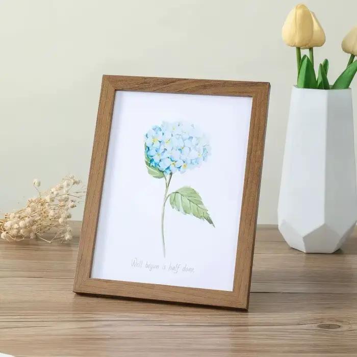 Cadre photo en bois pour accrocher au mur 10x15 15x20 20x25cm, support photo en bois pour photos, dé