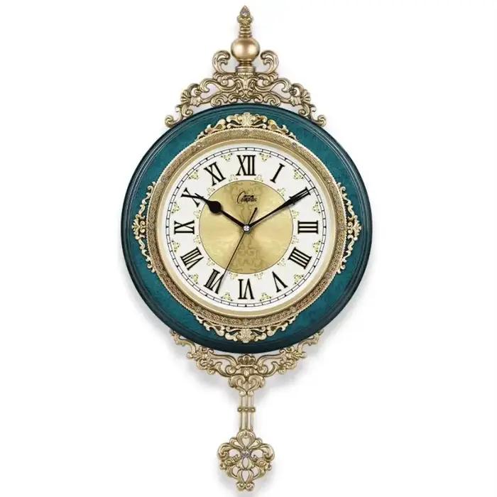 Style européen rétro horloge murale montre salon muet pendule horloge goût élégant cadeau de famille