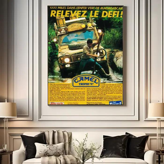 Camel Trophy D-Defender Poster HD imperméable haute ténacité auto-adhésif décoration murale universe