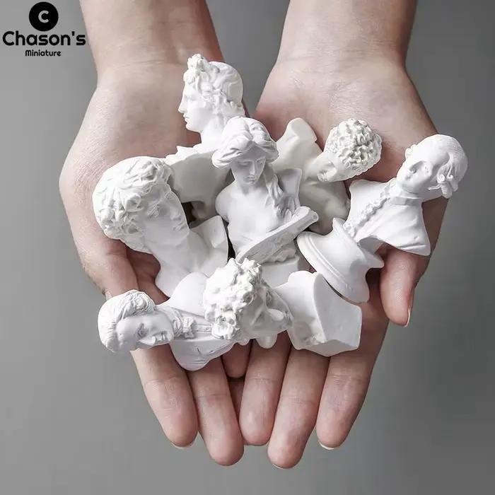 Mythologie grecque dieu déesse héros David Venus Mozart buste Figurine Sculpture Statue plâtre croqu