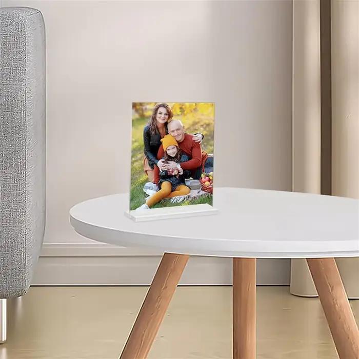 VELIF-cadre Photo en acrylique 4x6 pouces, paquet de 8 supports de cadres Photo en plastique debout,