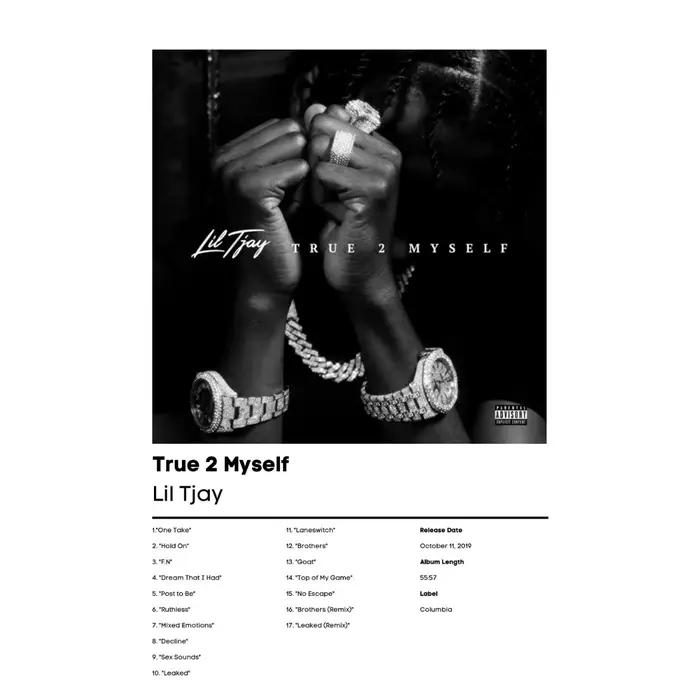 Lil Tjay Posters, New Music Album, Hip Hop Pop, Hared Cover for Room, Aesthetics, Canvas Painting, M