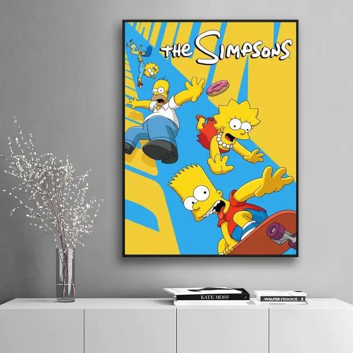 FUNNY The S-Simpsons, affiche autocollante haute définition, embellissant les murs de la maison et d