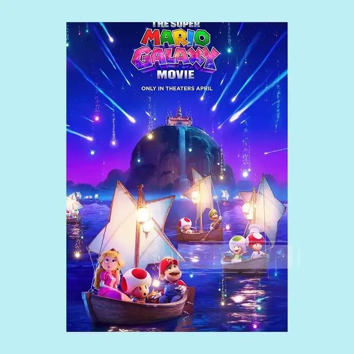 Affiche de film Super M-mario-s Galaxy, autocollant mural adapté à la décoration de la maison, du sa