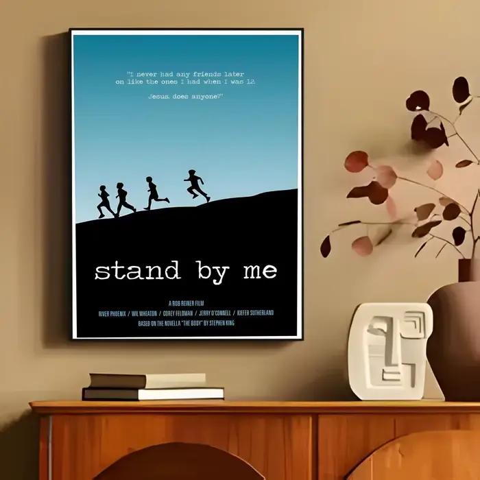 Affiche rétro Stand by Me, autocollant en papier, décoration murale DIY pour chambre, bar, café, cad