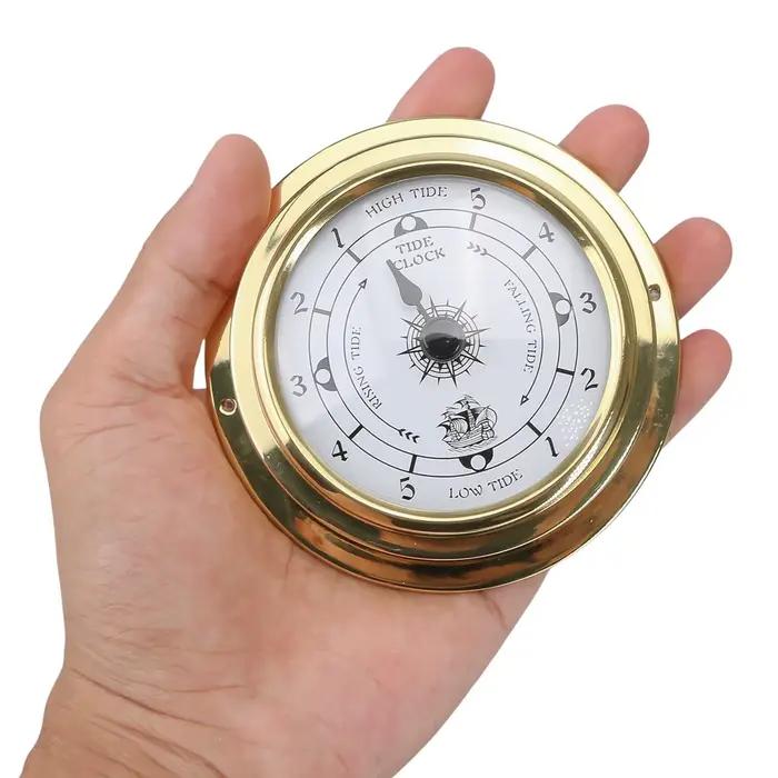 Horloge de marée 98 mm, design vintage, instrument de navigation, à fixer au mur, nautique