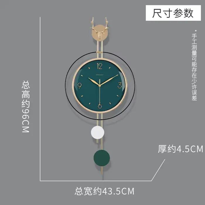 Horloges murales modernes d'angle, esthétiques, pour chambre à coucher, cuisine, style nautique, nor