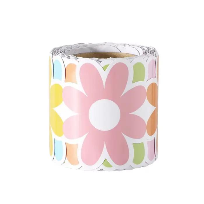 Nouvelles Bordures Adhésives Colorées pour Affiches, Motifs Floraux DIY, Bords Ondulés, Décoration M