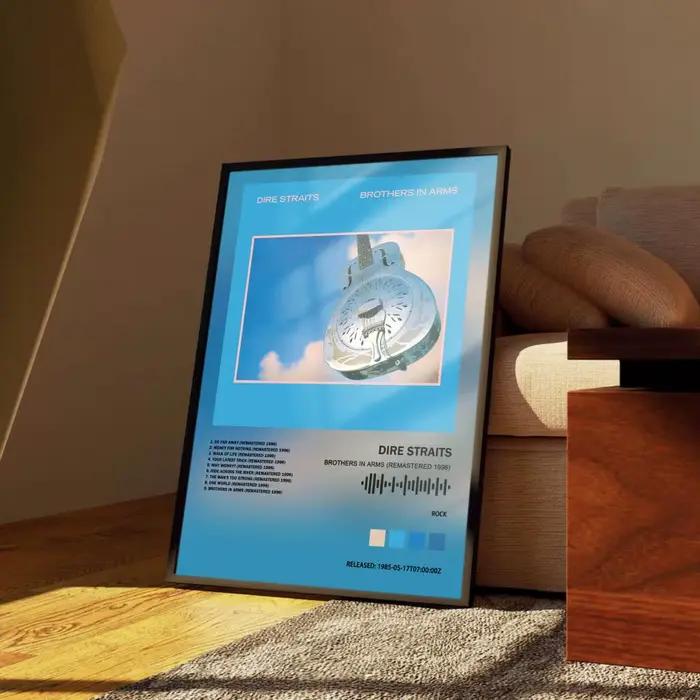 Affiche Dire Straits, couverture d'album de musique pour chambre, peinture sur toile, Art imprimé, d