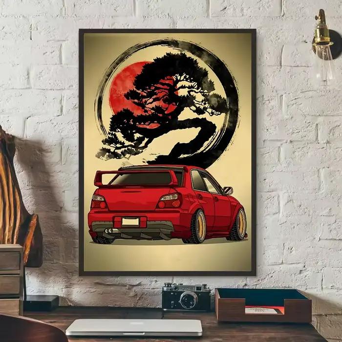Affiche murale autocollante HD étanche, décoration esthétique pour la maison, salon, chambre à couch